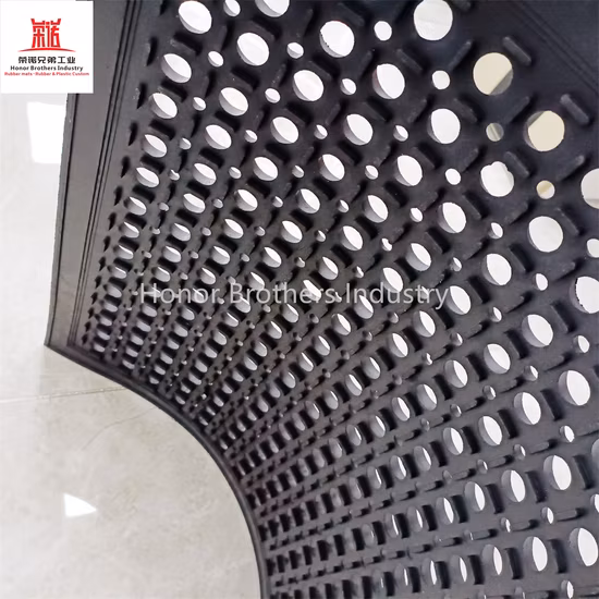 Safety Anti-Slip Commercial Entrance Drainage Rubber Floor Mat with Hollow